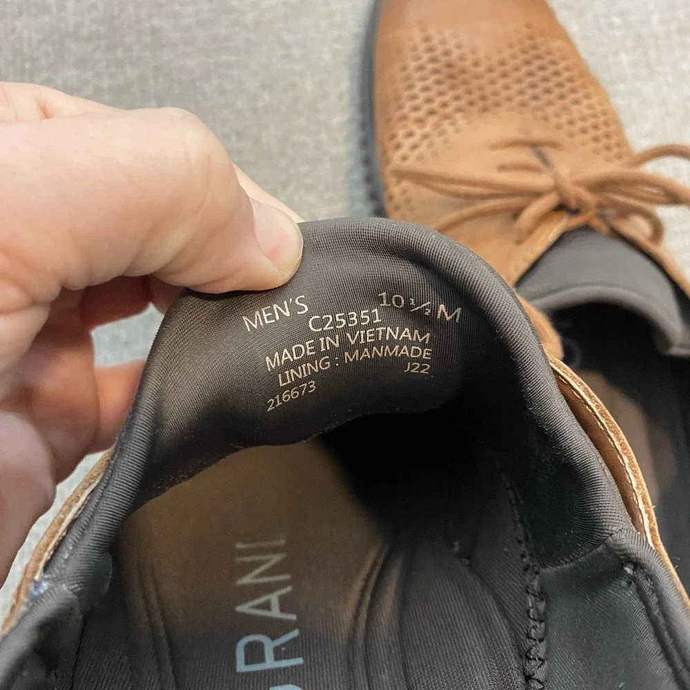 Cole‎ Haan OriginalGrand Shoes Mens Size 10.5 Brown Leather Dress Derby C25351